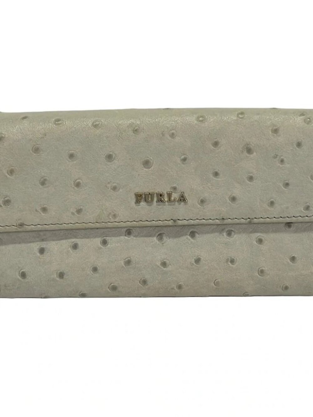 FURLA Beige Leather Long Wallet
